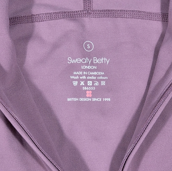 Sweaty Betty Plum Pink Super Soft Workout Zip Through Hoodie Activewear - Picture 8 of 8